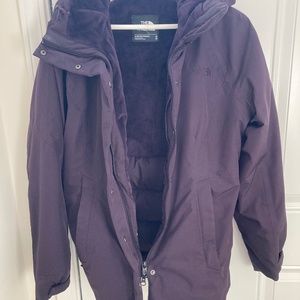 The North Face , Medium plum coat